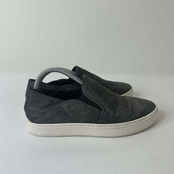Vince Garvey Womens 6.5 M Gray Suede Low Casual Platform Slip On Daily Sneaker - Picture 6 of 7